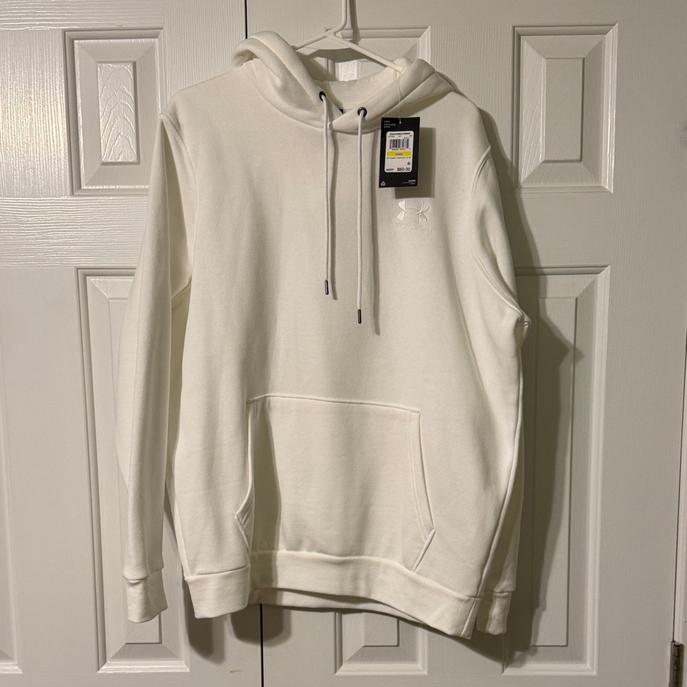 Under Armour Cream Hoodie with Front Pocket